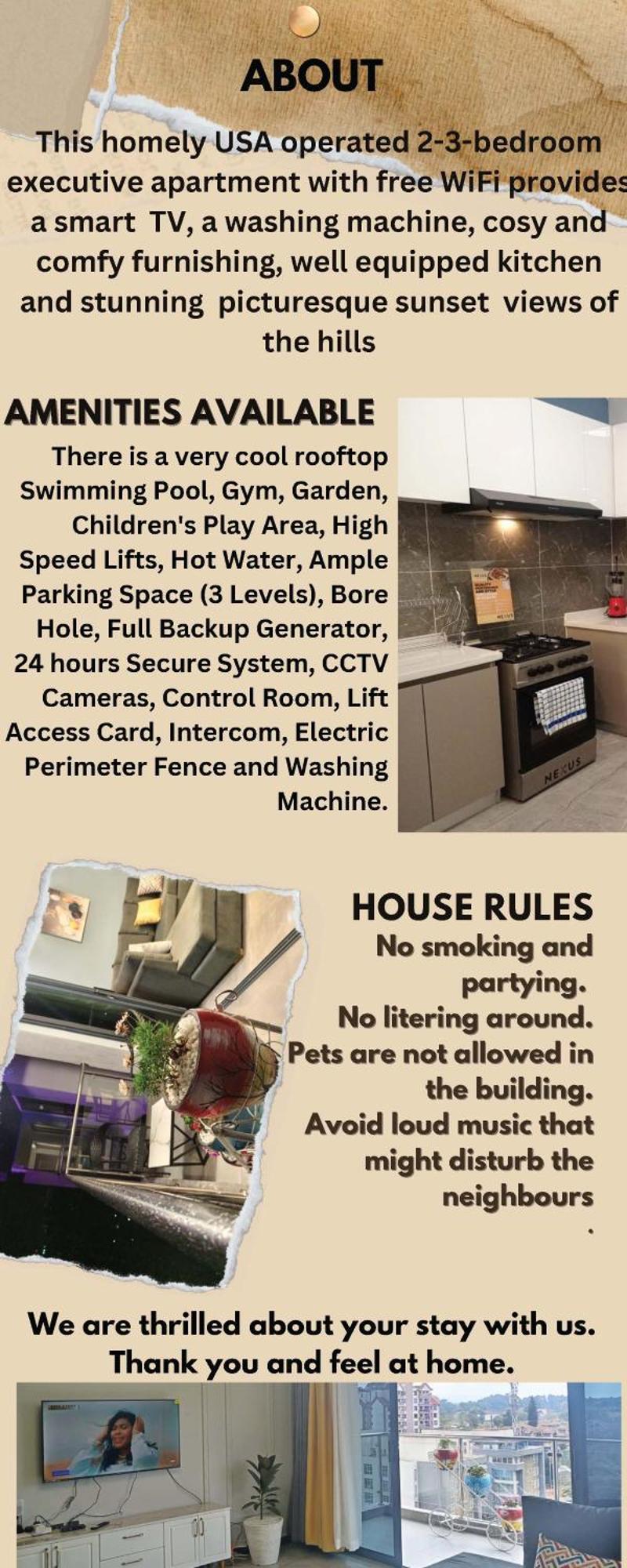 Stayrest Safari Tours New 3 Bedroom Apartments In Kilimani Nairobi With Rooftop Pool ภายนอก รูปภาพ